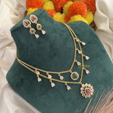 Vriksham Gold Look Alike Double Layer Short Neckpiece-G17937